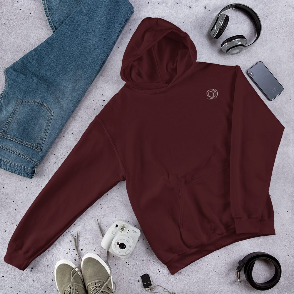 SoulWave Essential Hoodie (Maroon)